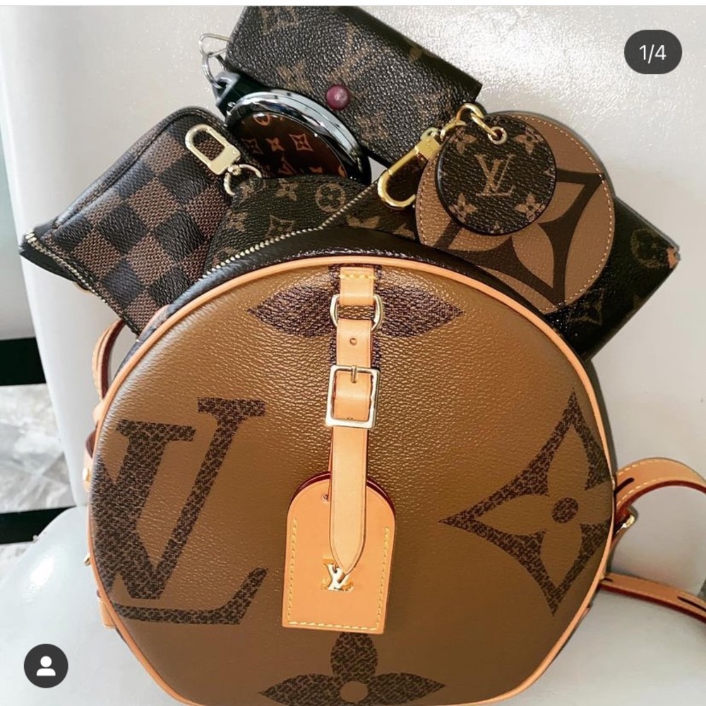 💟 Limited Edition Louis Vuitton Giant Reverse Boite Chapeau Souple - Picture 2 of 16